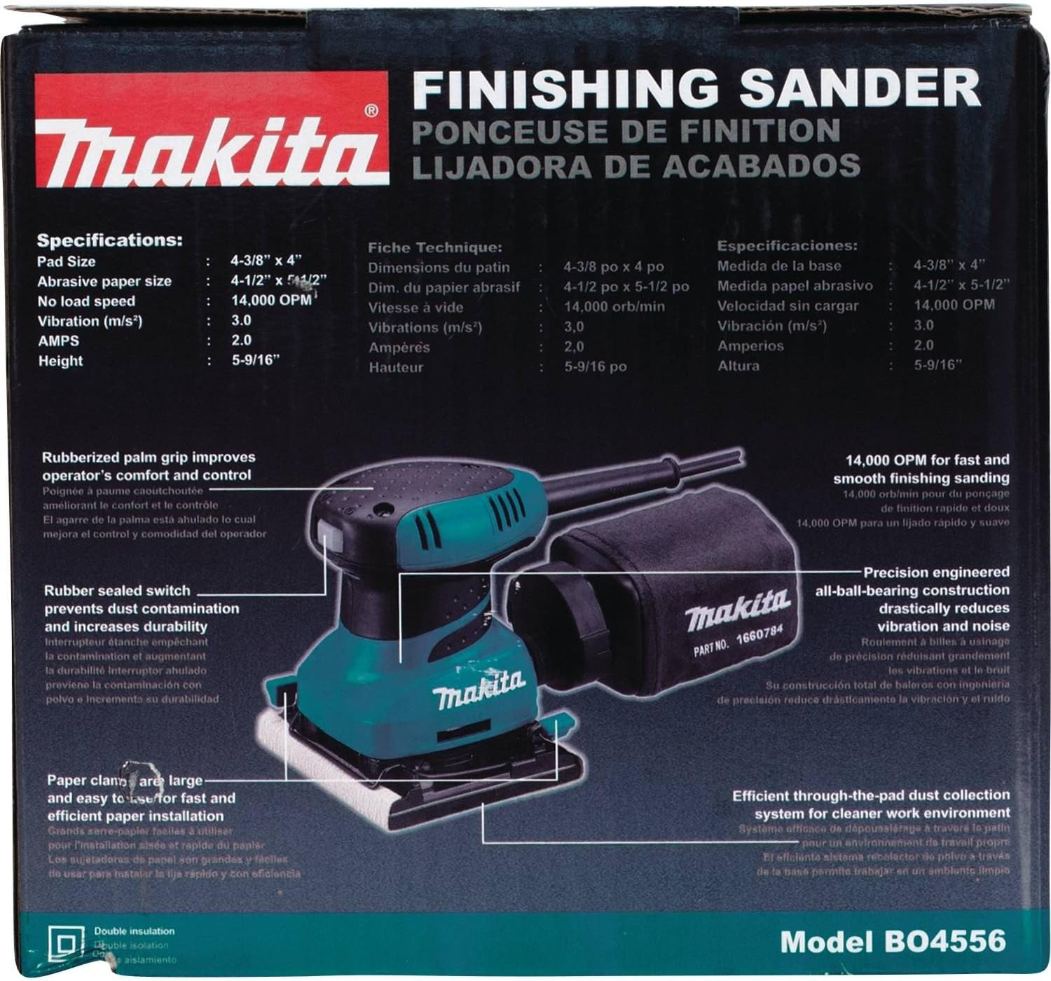 Makita BO4556 1/4 in. Sheet Finishing Sander