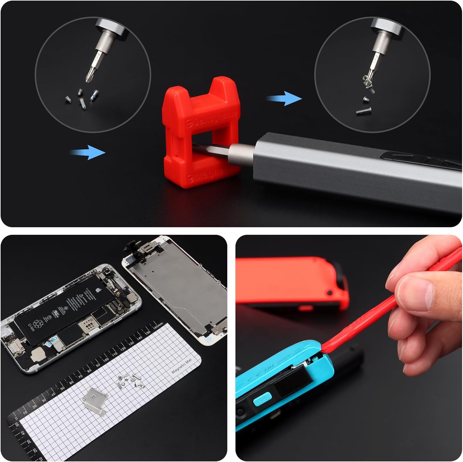 STREBITO Mini Electric Screwdriver Set, 36 in 1 Electric Precision Screwdriver Small Electric Screwdriver Kit, S2 Steel, Rechargeable Battery, 2 Torque Settings, Micro Power Screwdriver Cordless