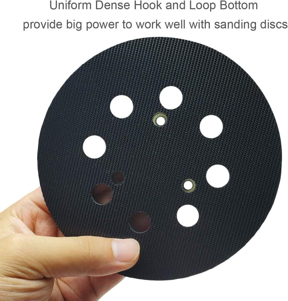 5 Inch Dia 8 Hole Sander Hook and Loop Replacement Sander pad for Porter Cable 343/343k, 390/390K, 382, 343VSK Orbital Sander…