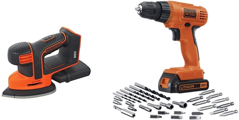 BLACK+DECKER 20V MAX* POWERECONNECT Cordless Drill/Driver + 30 pc. Kit (LD120VA)