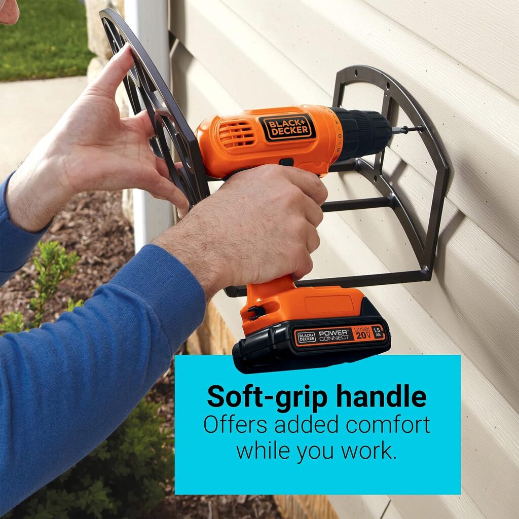 BLACK+DECKER 20V MAX* POWERECONNECT Cordless Drill/Driver + 30 pc. Kit (LD120VA)
