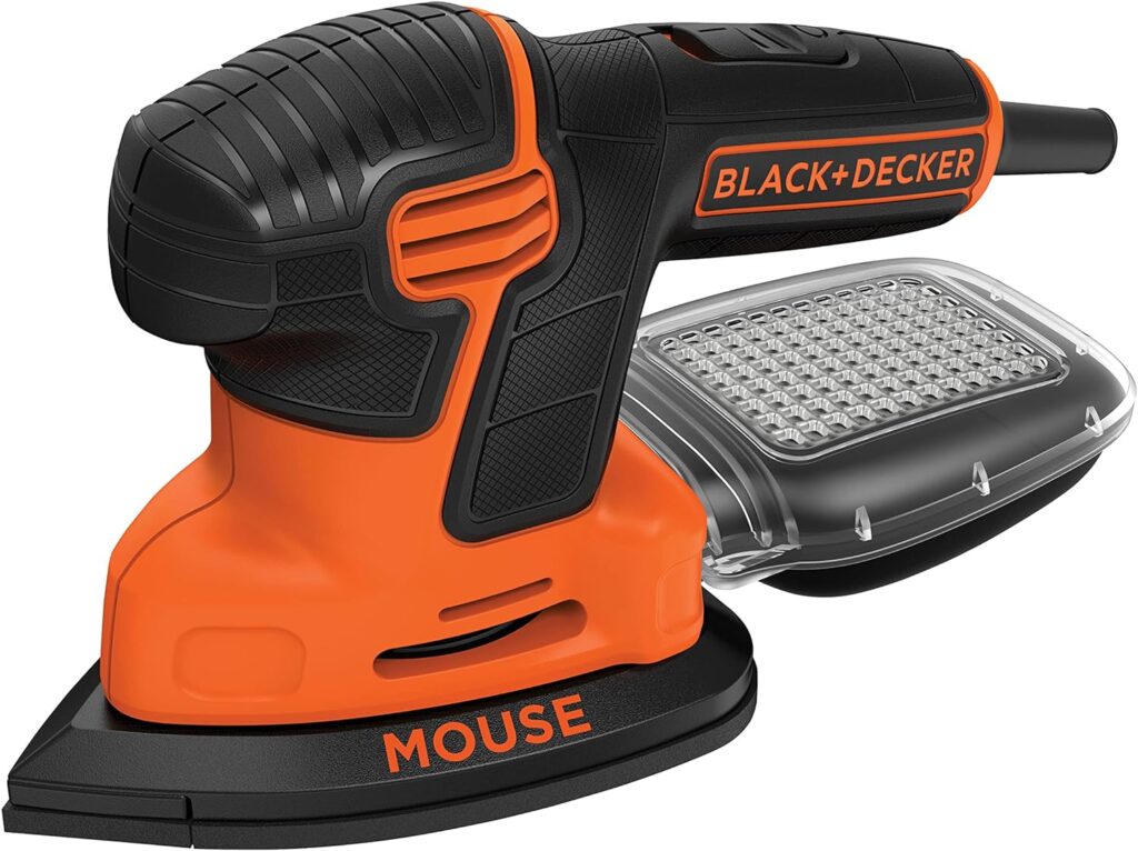 BLACK+DECKER Detail Sander, 1.2 Amp, 16,000 OPM, Compact Design, 3-Position Grip for Comfort, Includes Dust Collector, Corded (BDEMS600) - Amazon.com