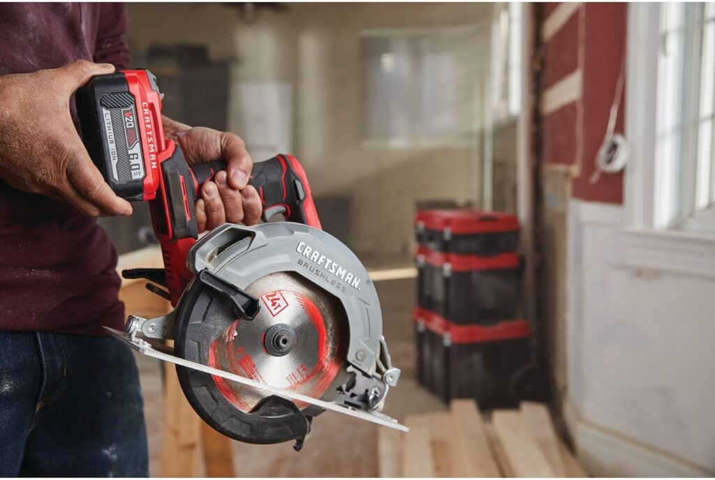 CRAFTSMAN V20 Cordless Circular Saw, 7-1/4 inch, Bare Tool Only (CMCS550B)