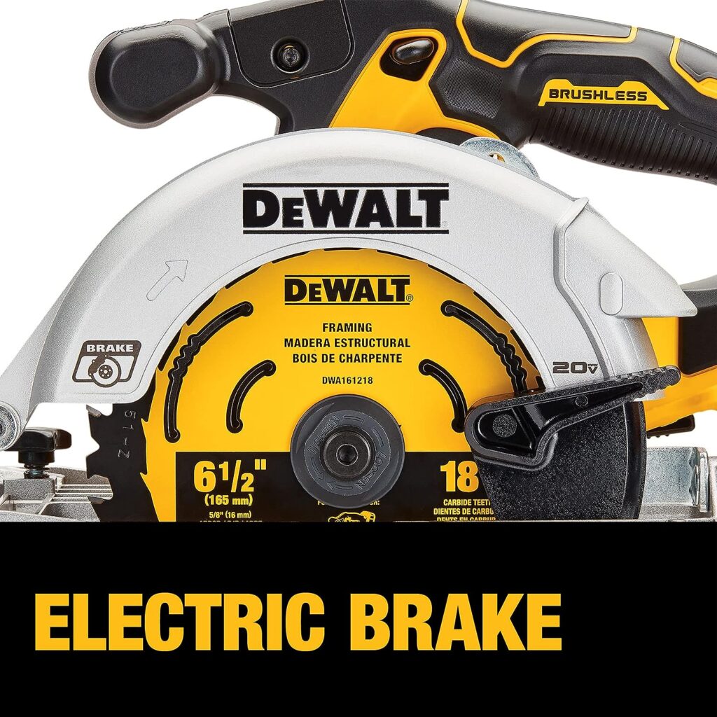 DEWALT 20V MAX* Circular Saw, 6-1/2-Inch, Cordless, Tool Only (DCS565B)