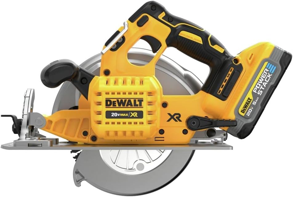 DEWALT 20V MAX Circular Saw, Cordless, 7-1/4 inch, Battery and Charger Included (DCS570H1)