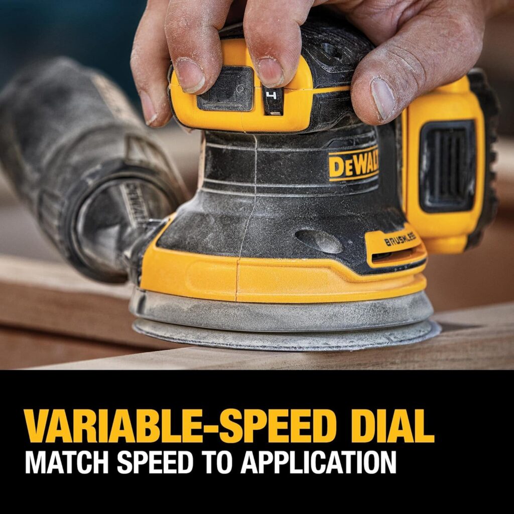 DEWALT 20V MAX Random Orbit Sander Kit, Cordless, 5-Inch, 2.Ah, 8,000-10,000 OPM, Storage Bag, Battery, and Charger Included (DCW210D1) - Amazon.com