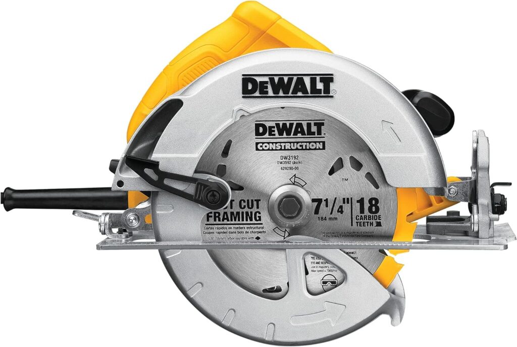 DEWALT 7-1/4-Inch Circular Saw, Lightweight, Corded (DWE575)