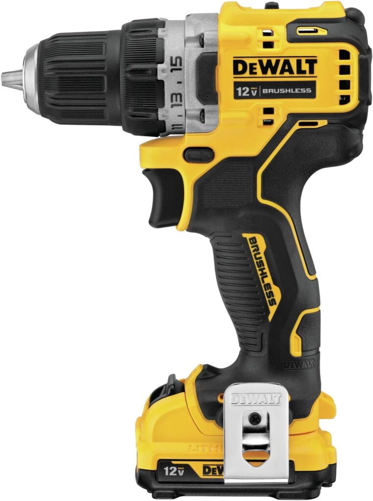 DEWALT XTREME 12V MAX* Cordless Drill / Driver Kit, 3/8-Inch (DCD701F2)