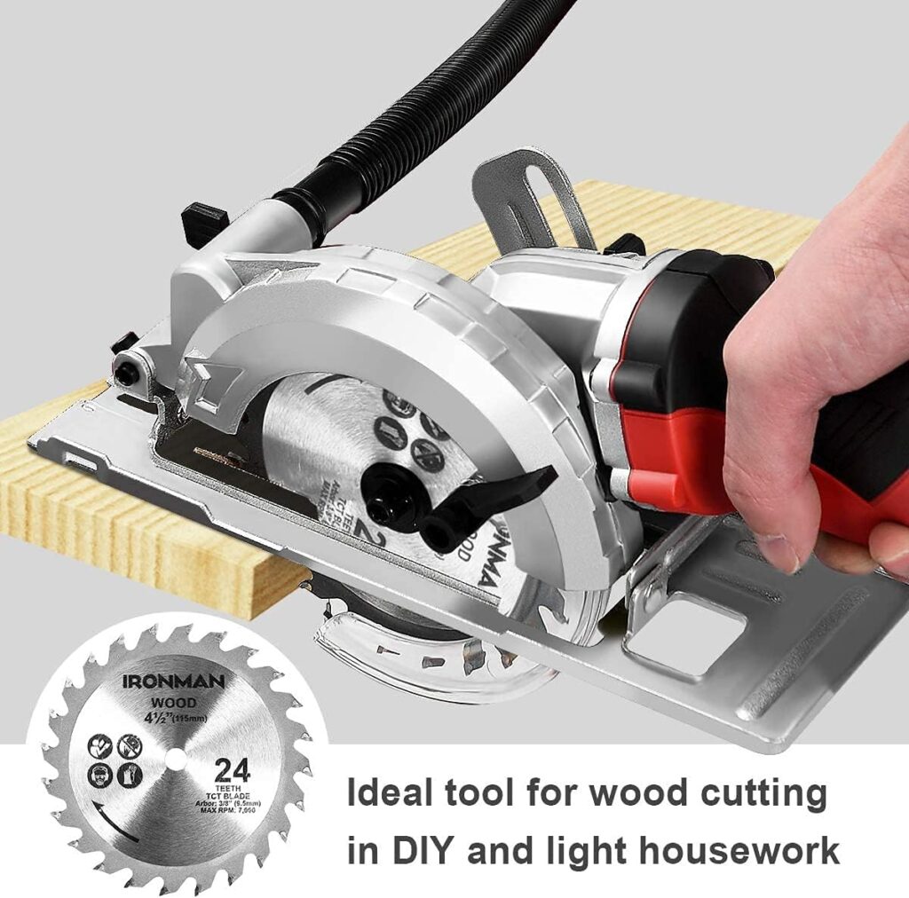 Goplus ET1300US Ironman 766V 5.8Amp 4-2/1 Corded Ultra-Compact Circular Saw