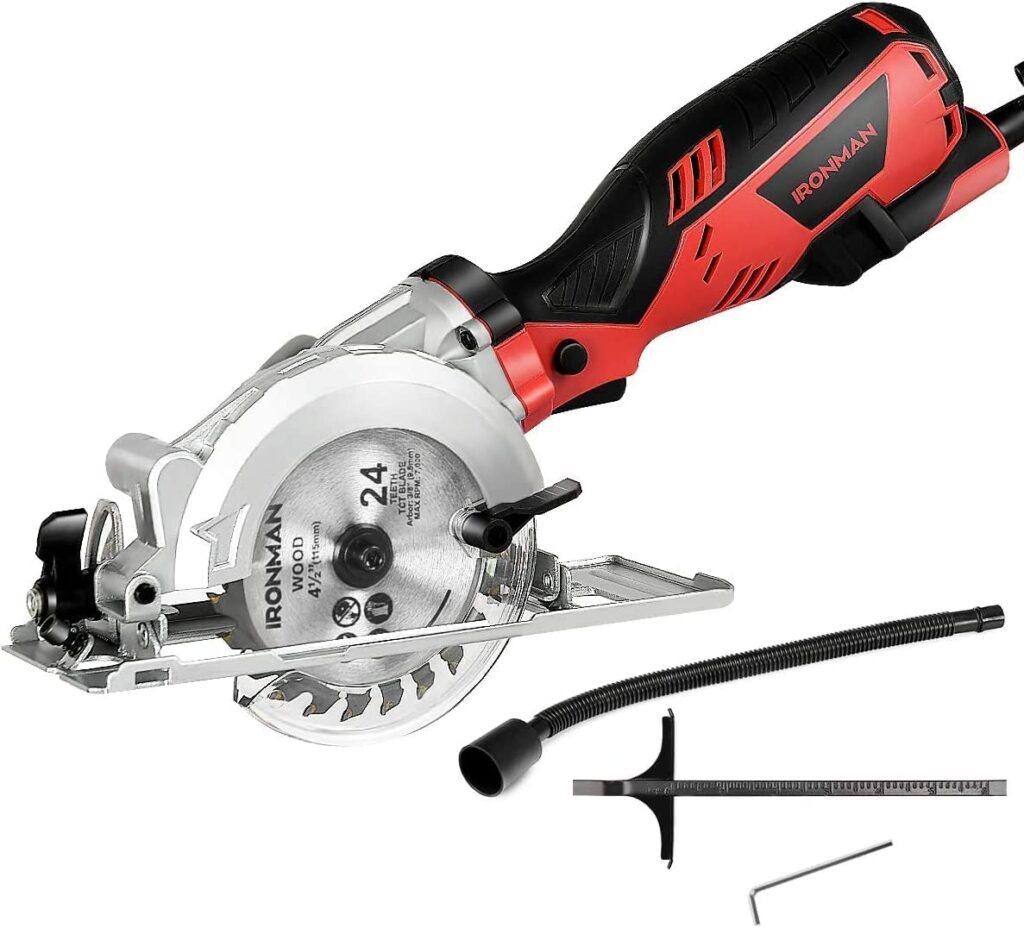 Goplus ET1300US Ironman 766V 5.8Amp 4-2/1 Corded Ultra-Compact Circular Saw