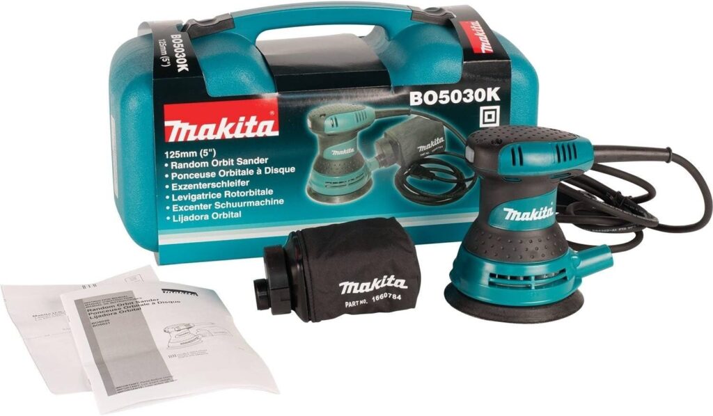 Makita BO5030K 5 Random Orbit Sander, with Tool Case