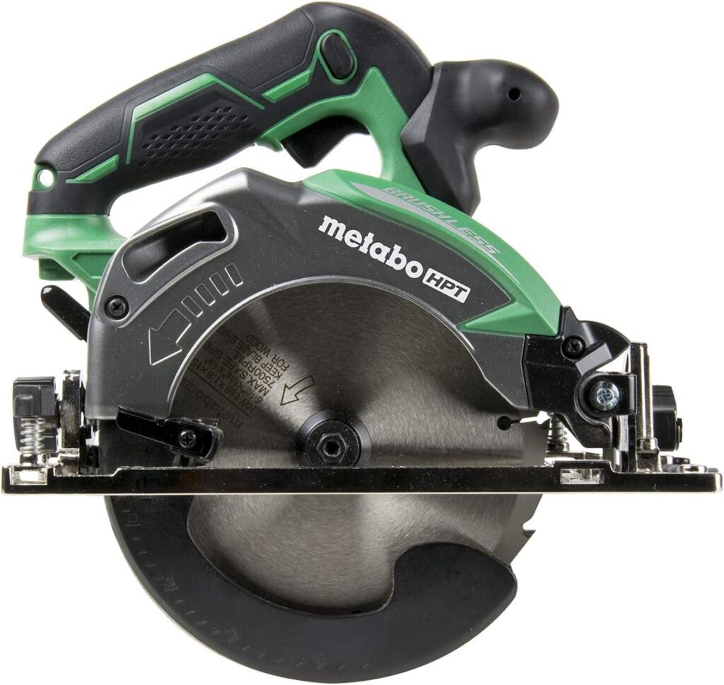 Metabo HPT Cordless Circular Saw | Tool Only | No Battery | 18V | 6-1/2 Deep Cut Design | Brushless Motor | Lifetime Tool Warranty | C18DBALQ4