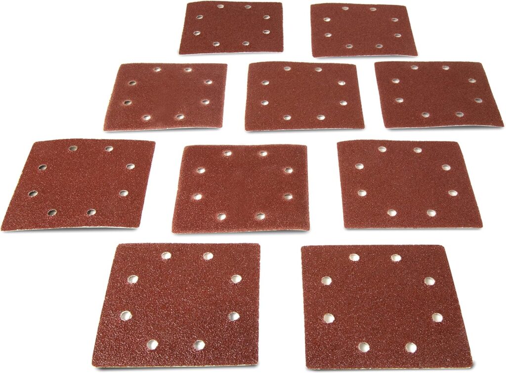 WEN 6304SP120 120-Grit Hook-and-Loop Sandpaper (10-Pack)